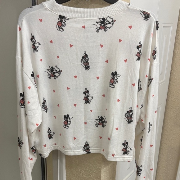 Disney Kids Pajama Set - White with Black and Red - Picture 6 of 8